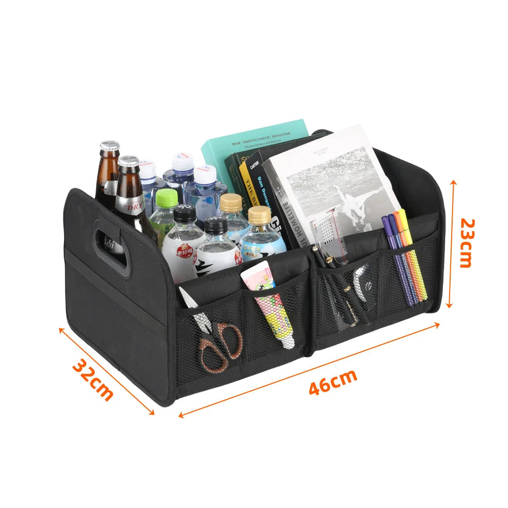 Low Price Car Trunk Storage Box 600D Oxford Cloth Material Large Capacity Foldable Car Trunk Organizer Clothes Storage Box