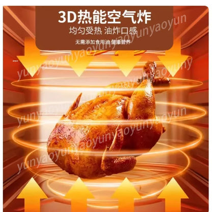 Clear glass air fryer