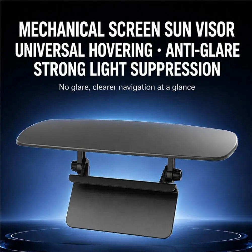 Car Screen Sun Visor Adjustable Sunshade Anti Glare Shield Dashboard Central Control Rotating Screen Bracket