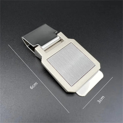Metal Stainless Steel Money Clip Dollar-Shaped Banknote Clip High Quality Exquisite Money Holder Men's Bill Clip Business Wallet