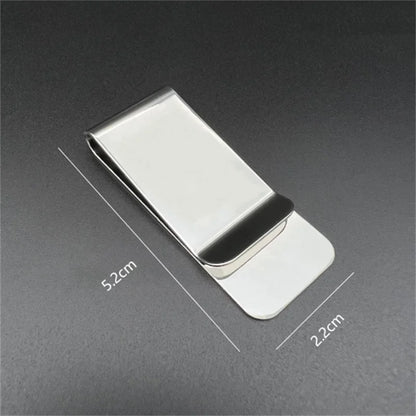 Metal Stainless Steel Money Clip Dollar-Shaped Banknote Clip High Quality Exquisite Money Holder Men's Bill Clip Business Wallet