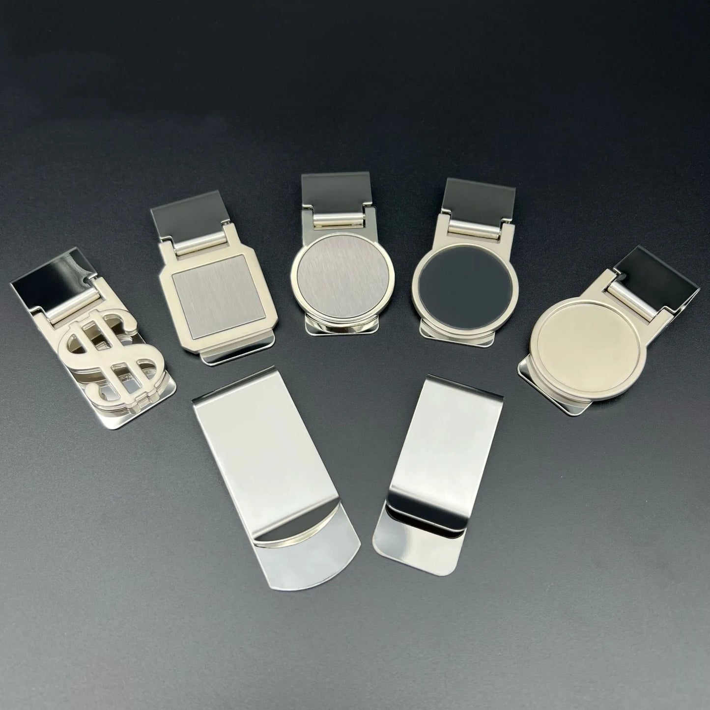 Metal Stainless Steel Money Clip Dollar-Shaped Banknote Clip High Quality Exquisite Money Holder Men's Bill Clip Business Wallet