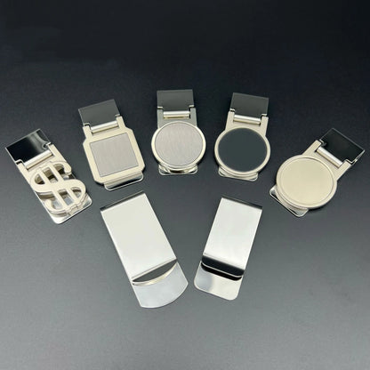 Metal Stainless Steel Money Clip Dollar-Shaped Banknote Clip High Quality Exquisite Money Holder Men's Bill Clip Business Wallet